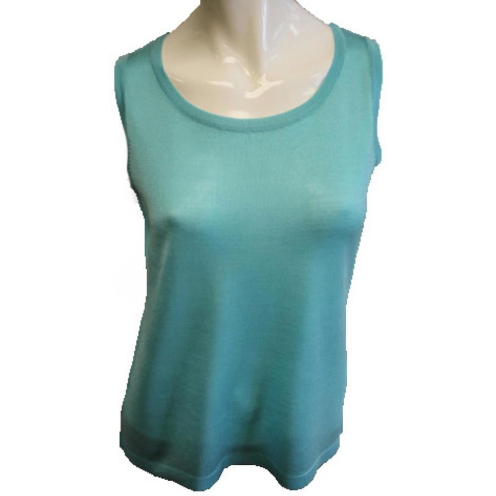 NEW ANGEL bra-friendly tank in aqua